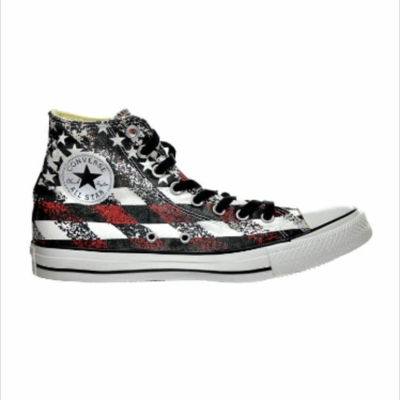 Chuck Taylor CT HI All Stars Stripes Flag Size Men 4  Women 6 - Picture 9 of 12